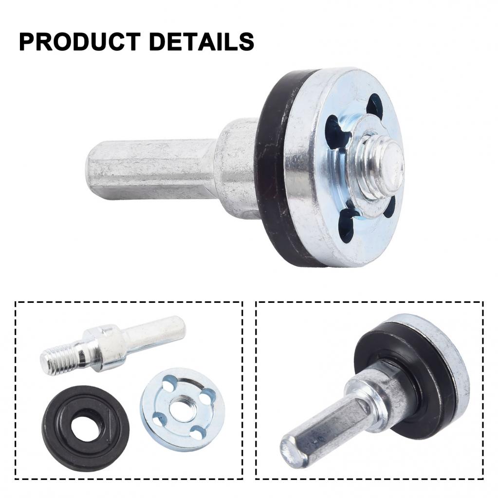 Adapter Connecting Rod Adapter Electric Drill Silver Black
