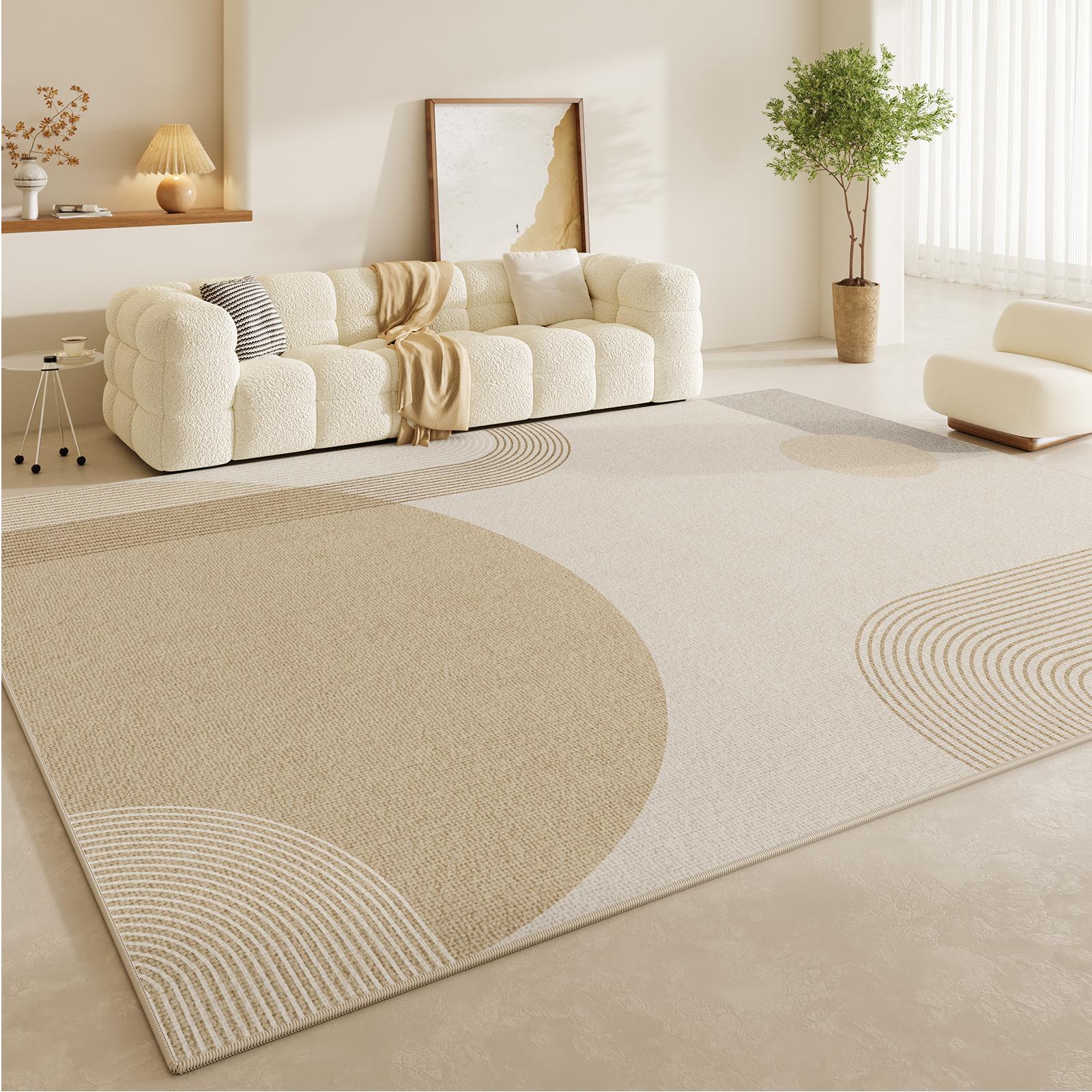 

Cream Style Bedroom Decor Plush Carpet Large Area Carpets for Living Room Thicken Washable Lounge Floor Mat Home Fluffy Soft Rug 80*120cm