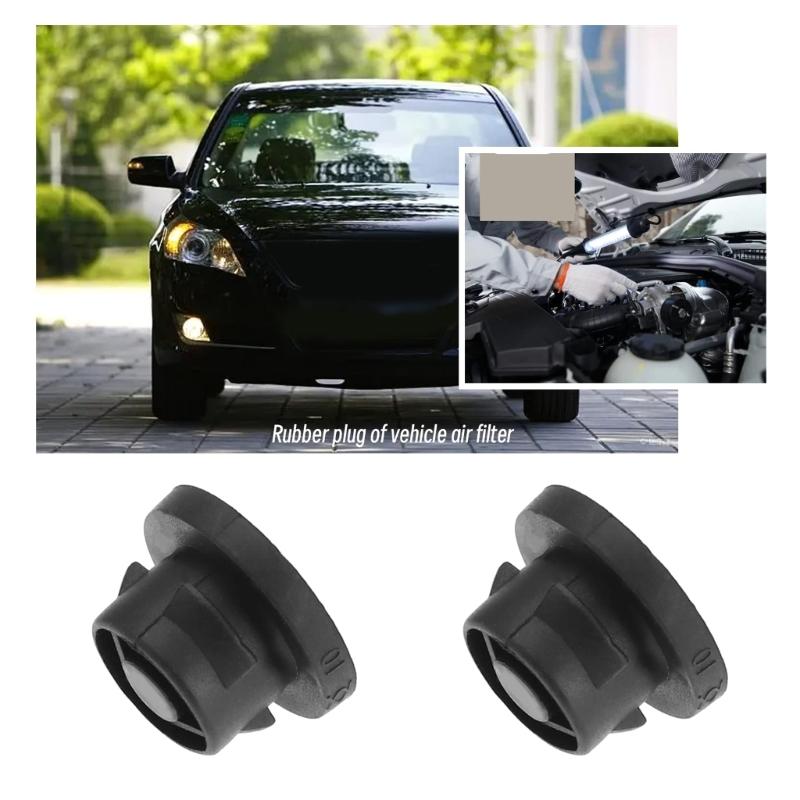 2x Auto Air Filter Holder Rubber Inserts Grommet Mounting Suitable For 206 207 307 308 1007 Black Rubber Grommets 1422A3
