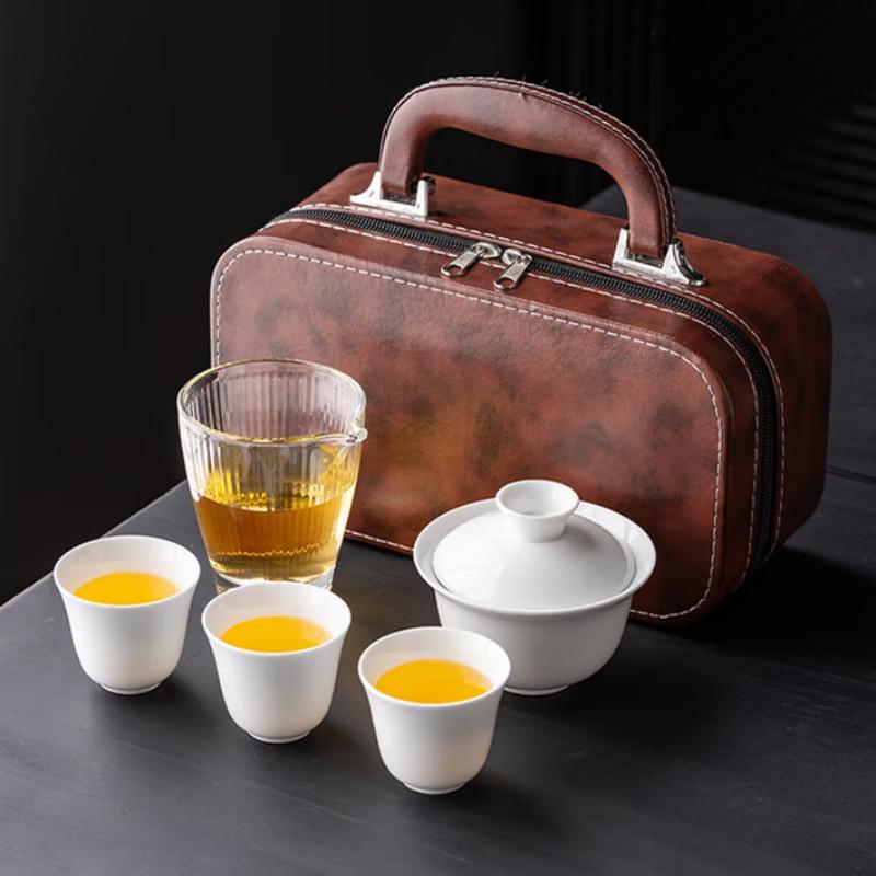 Huaxj Porcelain Portable Tea Set