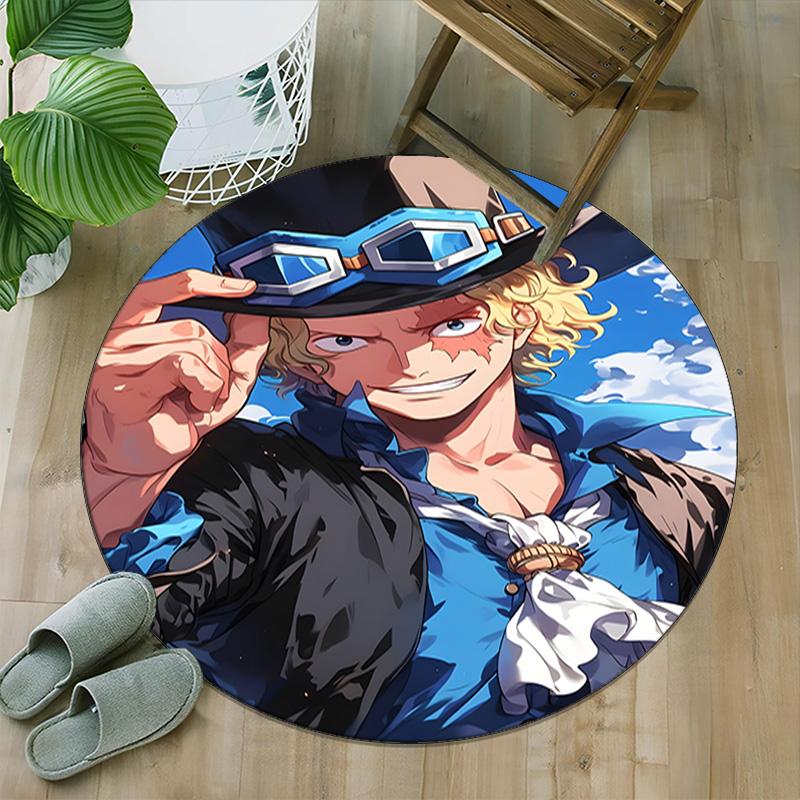 1pc S-Sanji  Carpet, Round Rug, Comfortable, Suitable for Entryways, Living Rooms, Office, And Bedrooms, Christmas Decoration