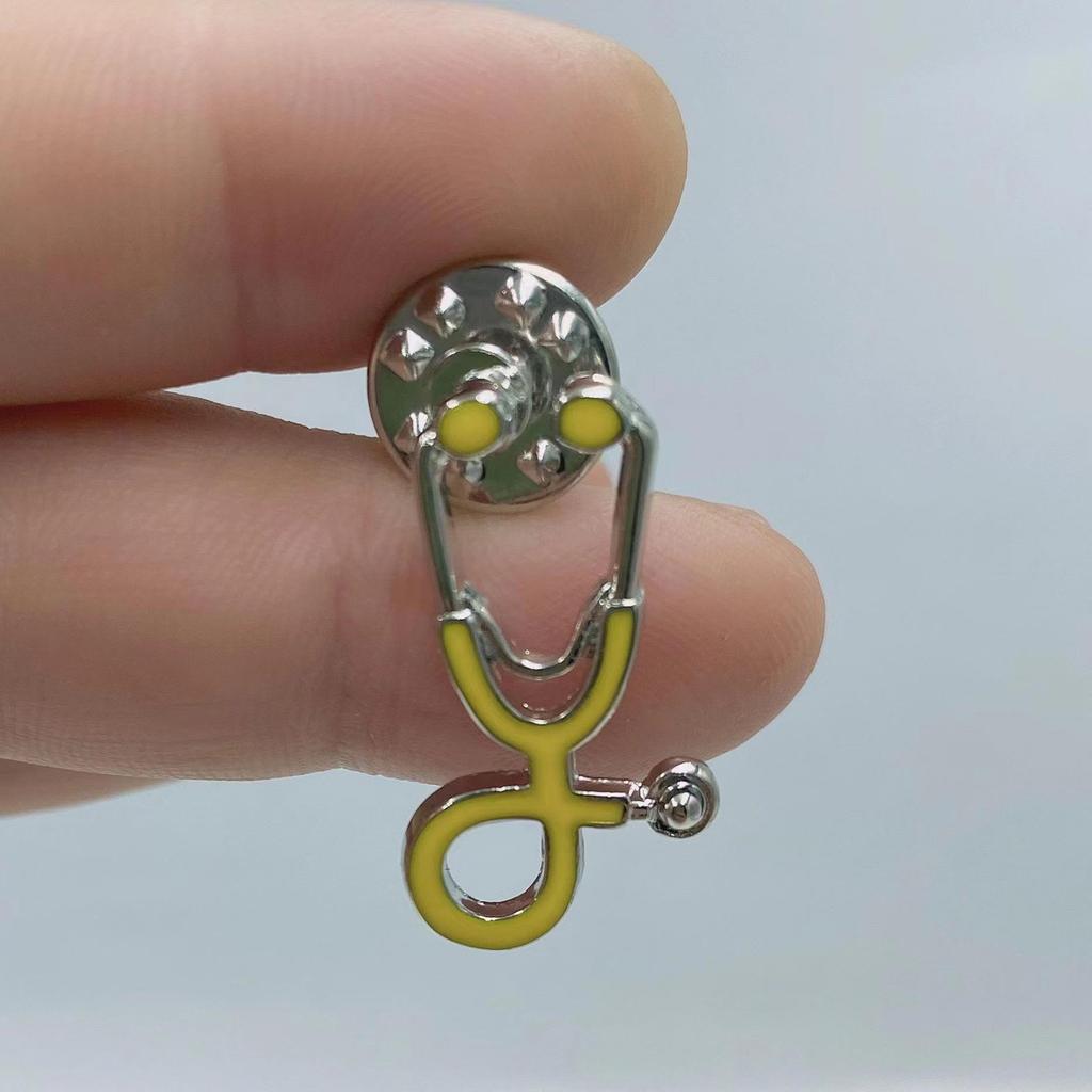 Broche de Estetoscopio de Doctor de Dibujos Animados - Joyería Creativa Europea y Americana