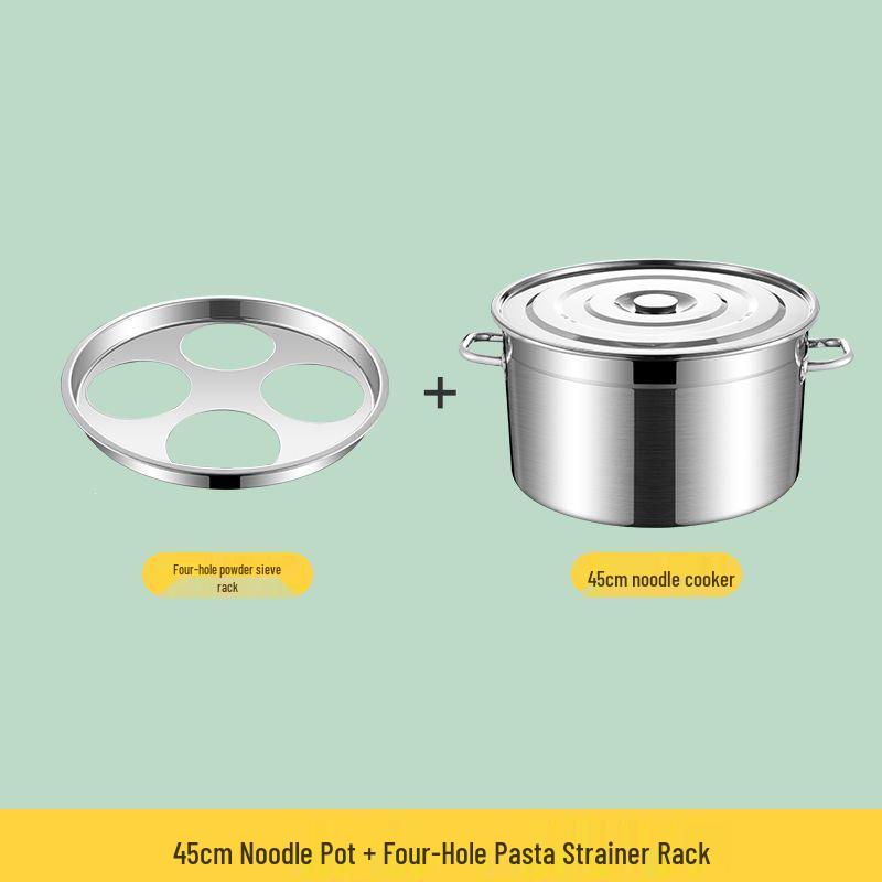 Large-Capacity Commercial Gas Noodle Cooker, Thickened Stainless Steel, Scalding Pot, Soup Barrel, Mala Tang Cooking Pot.