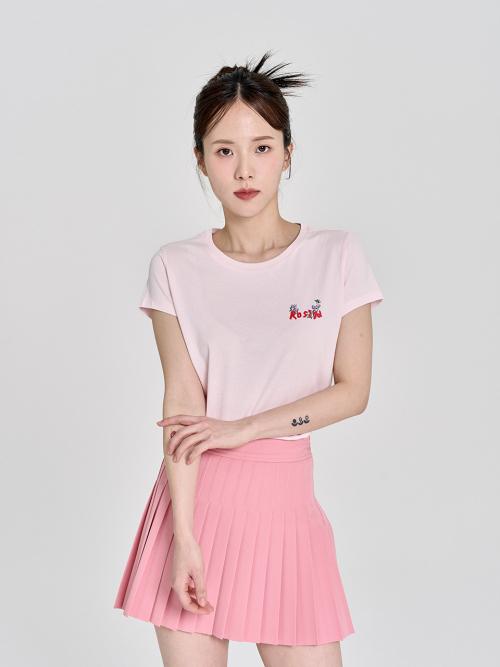 Losiya Slim Line T-Shirt / Pink
