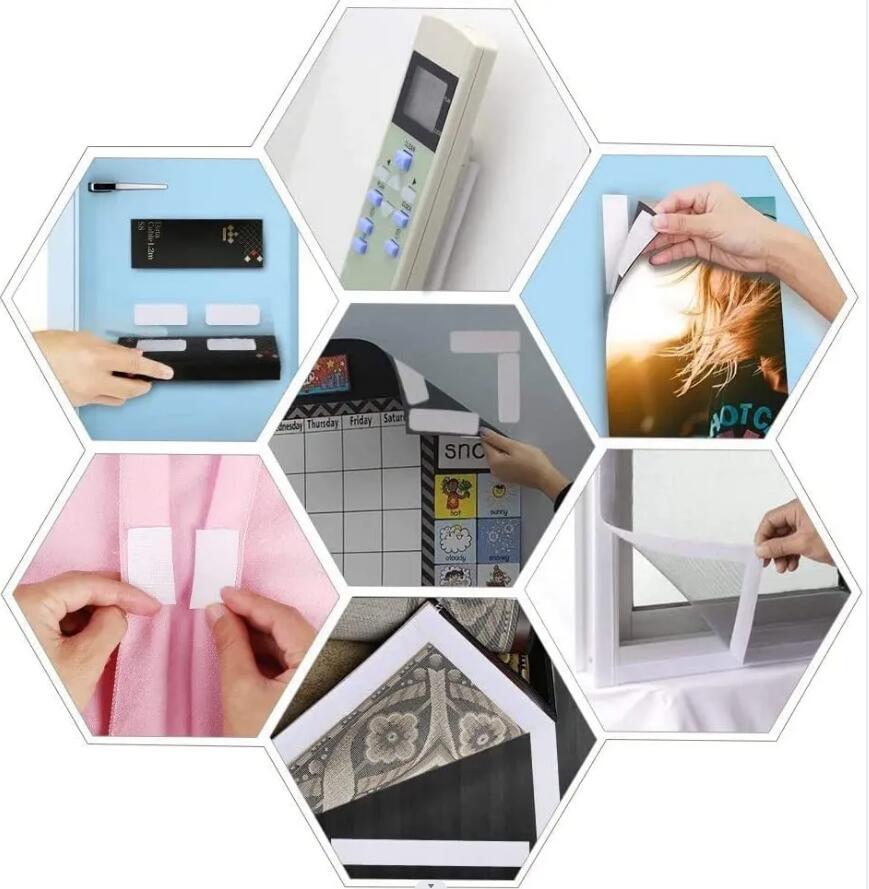 1/2/5Meter Self Adhesive Hook And Loop Fastener Magic Nylon Sticker Disks Velcros Tape Double Sided Adhesive Strap with Glue DIY