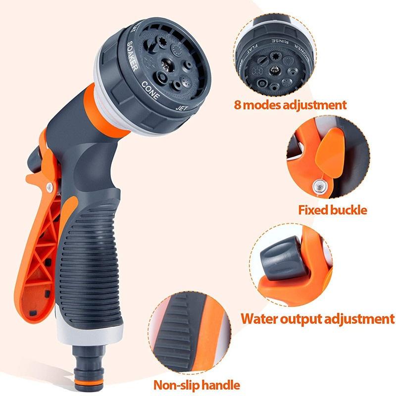 Multi-Function High-Pressure Water Nozzle  8 Modes for Car/Home/Garden