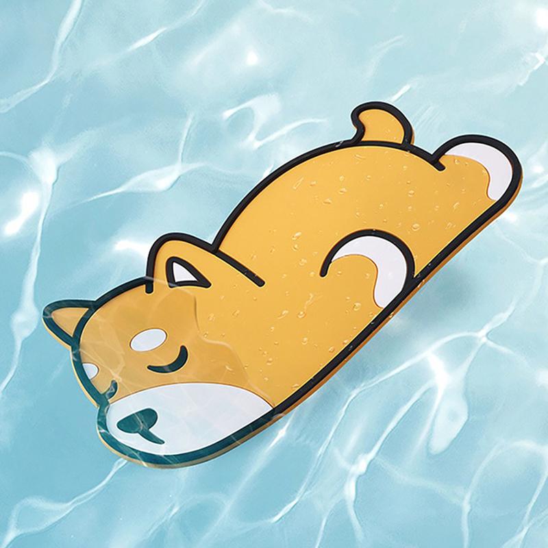 2/3/4PCS Mat Odorless Pvc Material Automotive Interior Products Cartoon Non-slip Mat Heat Safe Brown Washable Non-slip Mat