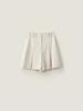 B Muse Mansion Jane Pleats Skirt Pants - Vanilla