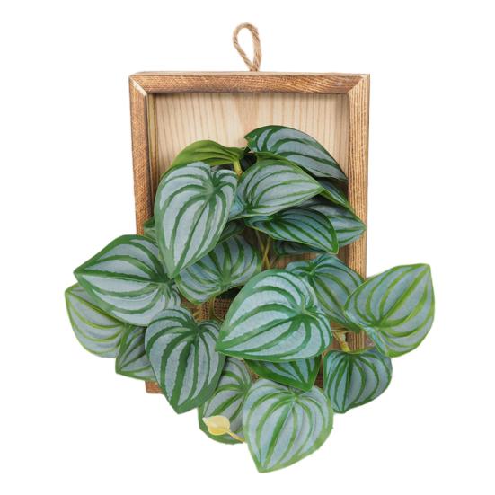Wall Framed Artificial Plant Faux Greenery Plant in Frame Wall Decor Hanging
