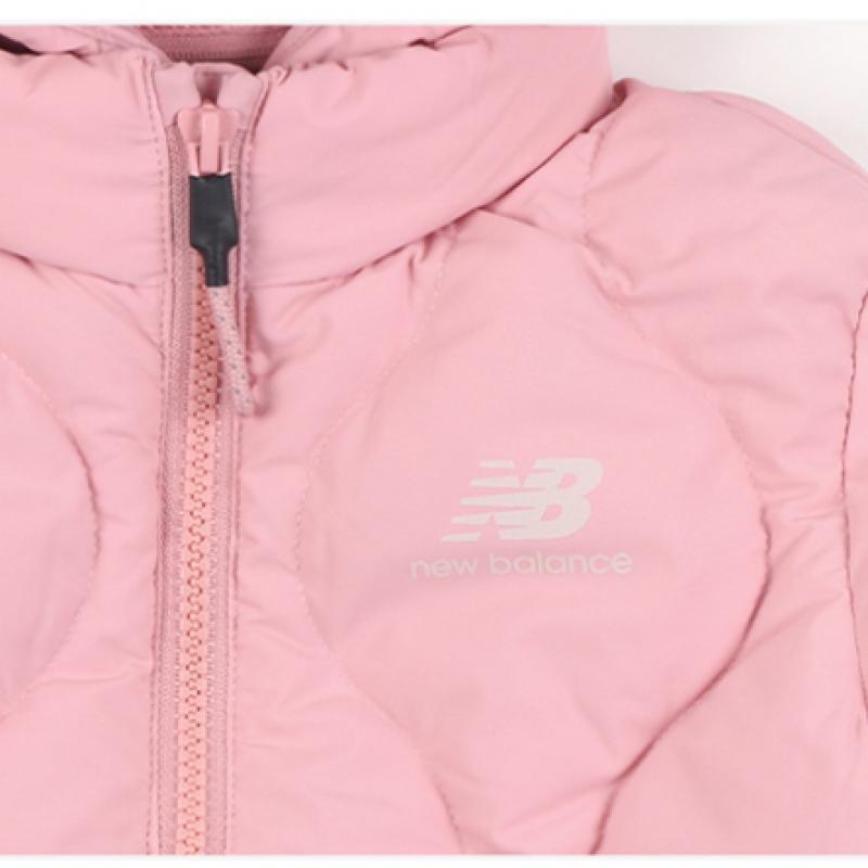 New Balance Kids Essentials Lightweight Duck Down Zip Up Pink
