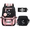 Trend Campus Primary And Secondary School Student School Bag Blue Prison Blue Lock Peripheral Animation Backpack Pencil Bag