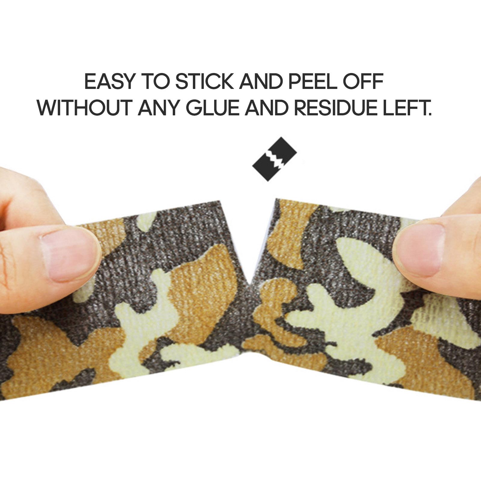 1Pc Self Adhesive ive Camouflage Tape Nail Wrap Tapes Self Adherent Hunting Camouflage Strong Wrap Stickers