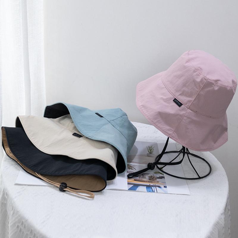 Fisherman'S Hat Able Double-Sided Bucket Hat Sun Protection Breathable Sun Protection Hat Wide Edge Summer