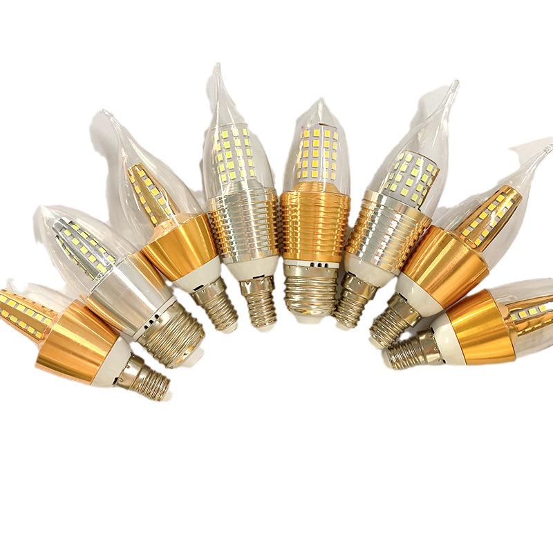 LED Energy-Saving Starry Candle Bulb with Pointed Tip - E14/E27 Screw Base