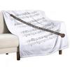 Oboe Player Oboist Woodwind Musician (Colour) Throw Blanket Tourist Polar For Decorative Sofa Vintage Custom Blankets