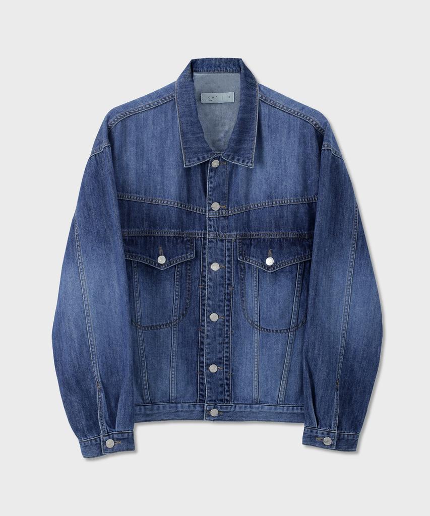 Knouun Trucker Denim Jacket (Blue)