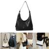 Chic Urban Simple Large Capacity Pu Leather Tote Bag For Women In Black And White