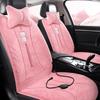 Cartoon Plush Heated Car Seat Cushion, 12V Non-slip Warming Pad