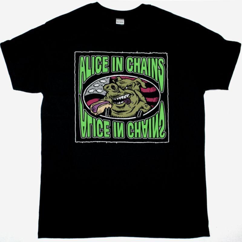 ALICE IN CHAINS EAT LIKE A PIG NEW BLACK T SHIRT Unisex T-Shirt XXXL