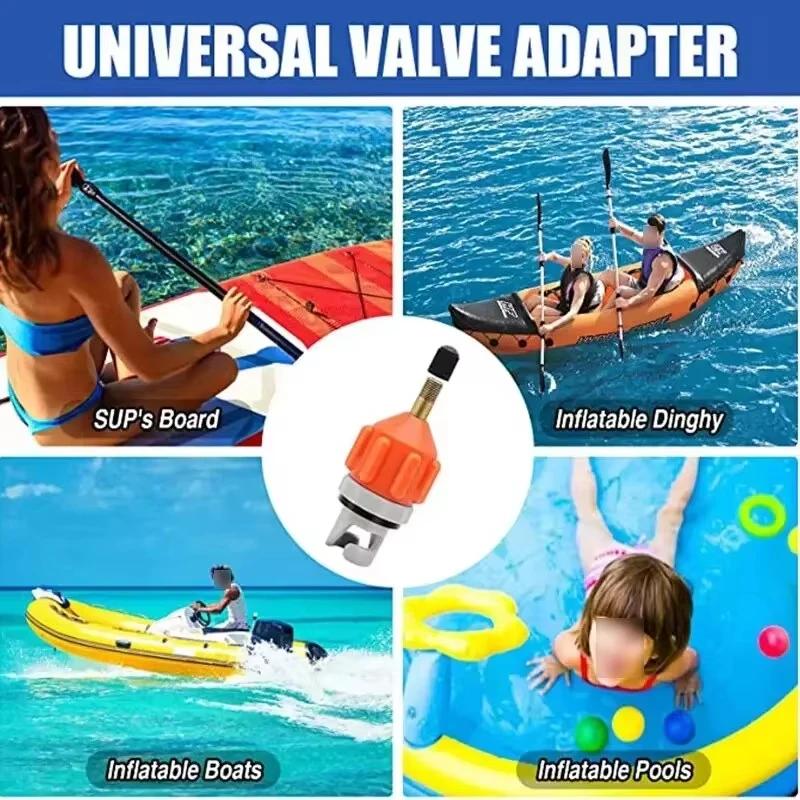 Kajak Luftventil Pumpe Kompressor Konverter Luftventil Adapter Staubdicht Verschleißfest Für SUP Board Aufblasbares Ruderboot Gummi Boot Paddel Kanu