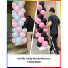 YALLOVE Balloon Column Stand Kit Sets of 2, 7 Feet Height Adjustable Balloon Tower Pillar with Reusable Metal Telescopic Design for Birthday,