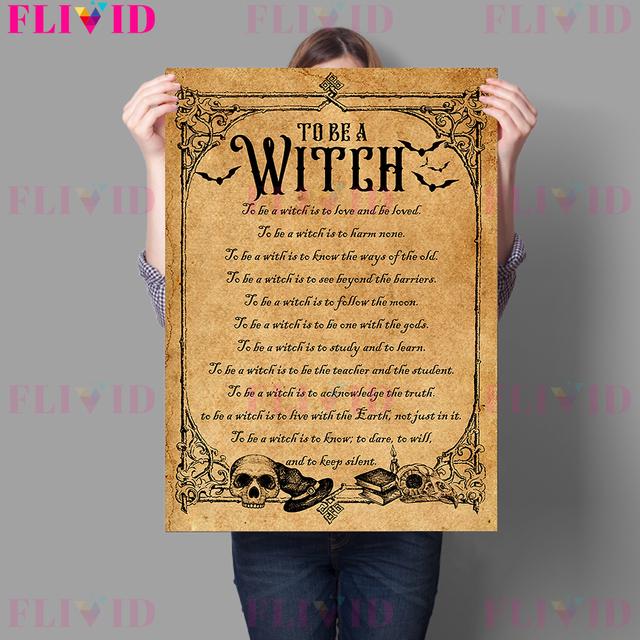 Tree Magic Gardening Witches and Witchcraft Basic Plant Retro Decorative Painting Wall Art Canvas Printmaking