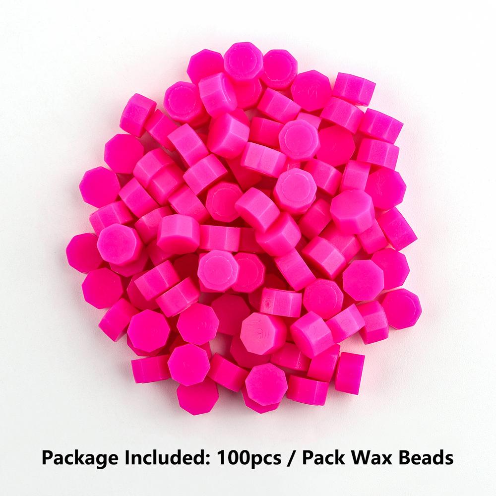 100pcs Wax Seal Beads - 24 Colors Sealing Wax Beads for Making Wax Seals, Decor for Envelope Letter Wedding Invitation