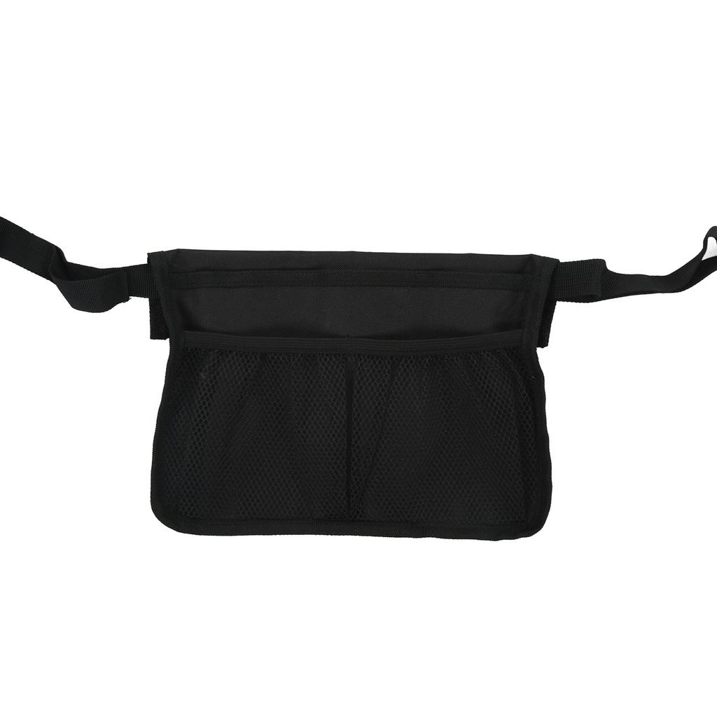 Wheelchair Side Storage Bag Organizer Waterproof Multi Pocket Armrest Pouch with Reflective Stripe Oxford Fabric for Walker Rollator Wheelchairs