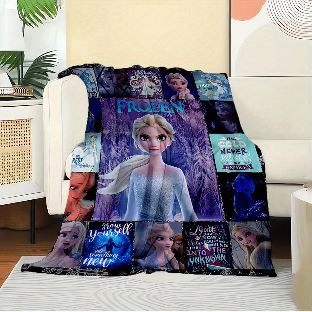 1pc Flannel Frozen Elsa Bedding Throw Blanket Sofa Coverlet
