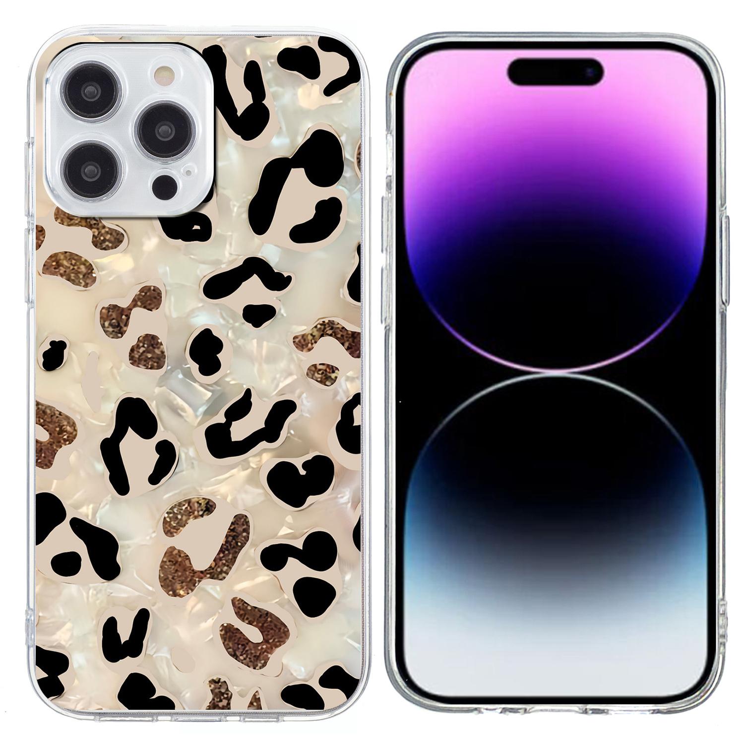 For iPhone 15 Pro Max Case Pattern Printing Shockproof Soft TPU Phone Cover A