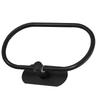 Handtuchring Edelstahl Wandmontage Stanzfreie Installation Modern Oval Handtuchhalter Schwarz