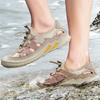 Newest Men'S Shoes Hollow Breathable Men Sandals Casual Outdoor Sneakers Men Stylish Casual Suede Soft Comfortable Walking Loafers