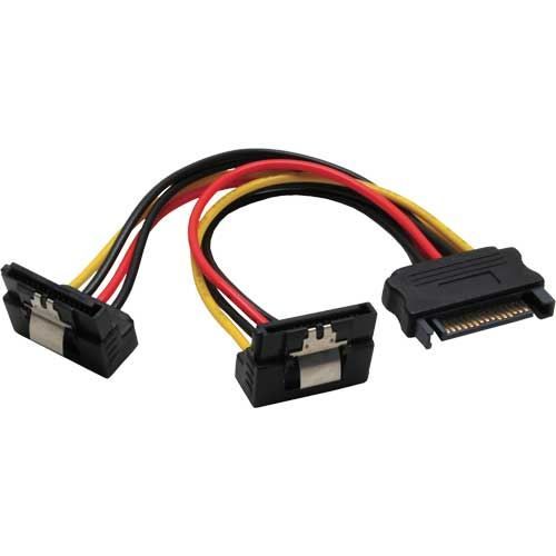 Câble électrique en Y SATA - INLINE - 0,15m - 2x SATA mâle - Connecte 2 périphériques SATA