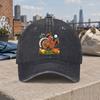 Thanksgiving Turkey Golf Vintage Washed Baseball Cap Unisex Dad Hat Casual Holiday Gift