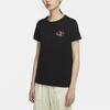Nike T Shirts Women's Black Crew Neck Moderate Straight Fit CZ3580-010