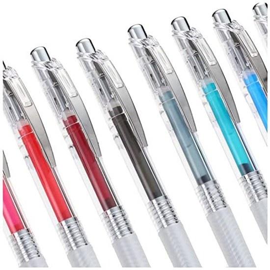 Pentel Ballpoint Pen Gel Ink EnerGel Infre 0.4mm Clear Barrel BLN74TL-10 10 Colors