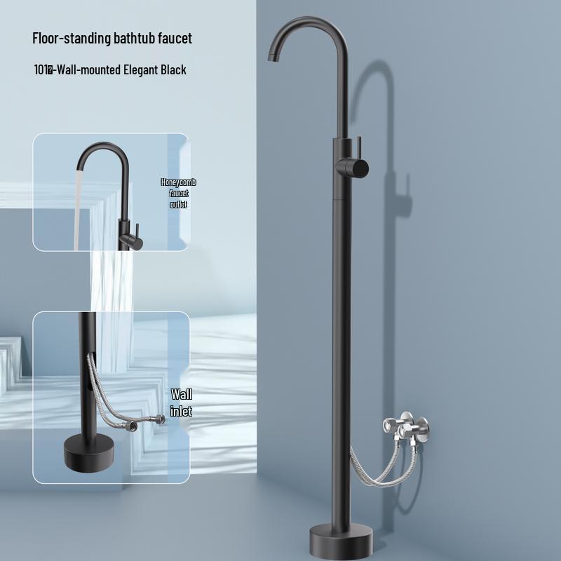 Stainless Steel Wall-Mounted Bathtub & Shower Faucet