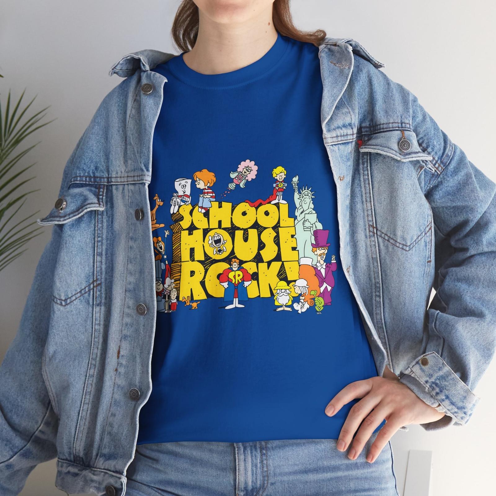 Schoolhouse Rock! TV Series (1973-85) T-Shirt Mens Womens Tees Top animation education 70s 80s 3XL