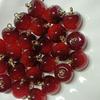 Cherry Acrylic Fruit Bead Charms for DIY Jewelry and Bag Accessories