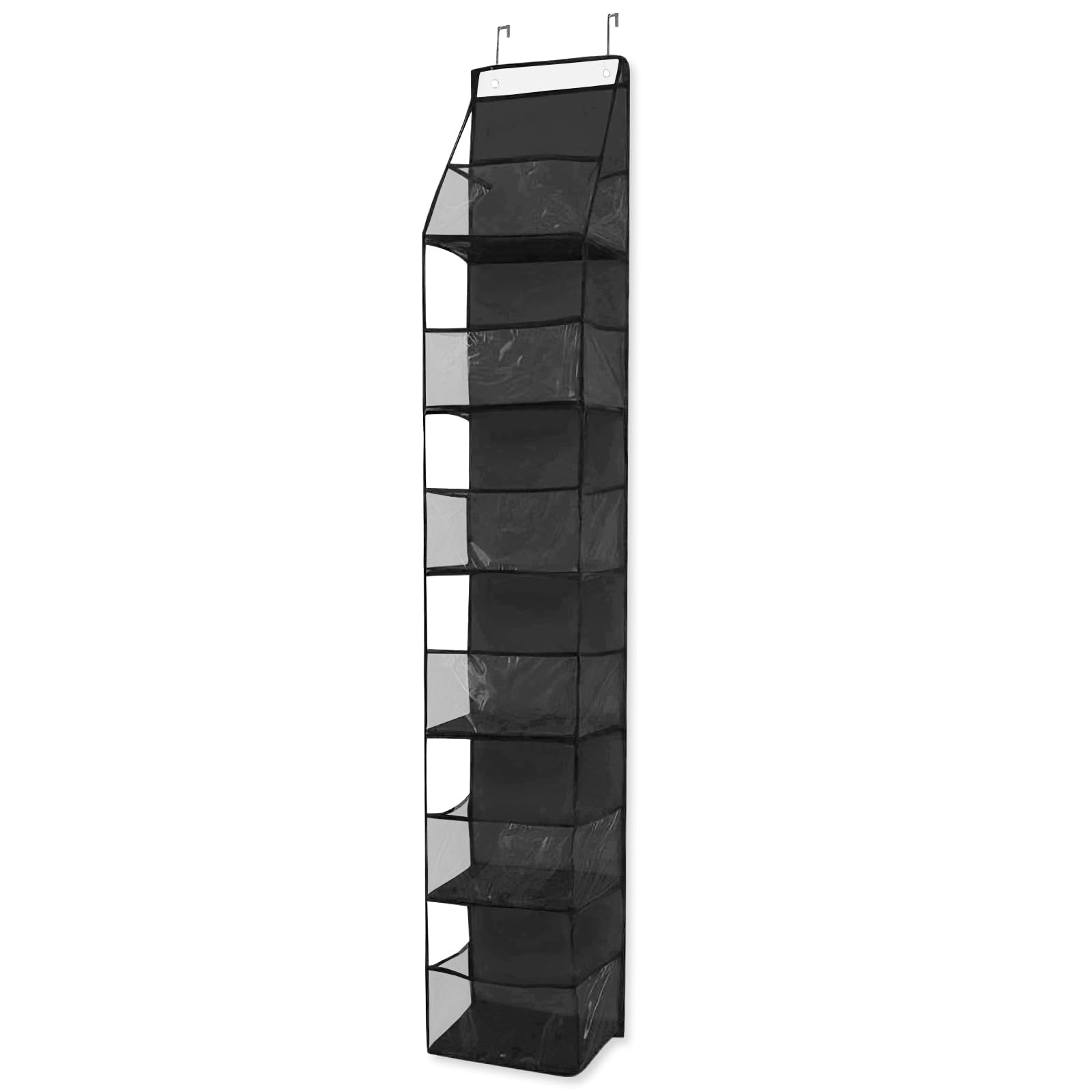 

Morisho Plush Toy Storage, Wall-MountedNon-Wall MountedFoldable, Large Capacity Storage Shelf, 6 Tiers, Black