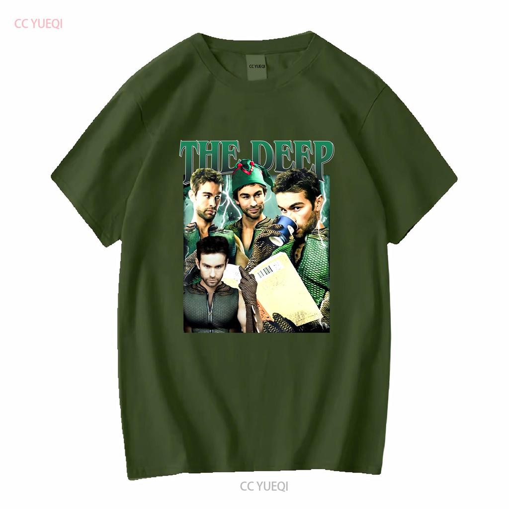 Vintage The Deep Boys T Shirt For Woman And Man Vintage Washed Top For Everyday Wear Casual Fashion Stylish Stretched Slightly