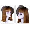 Medieval Rose&Face Veil Fascinator Hat Hairpin Bride Hair Clip Small Hat Hair Clip Punk Hair Clip for Wedding Party