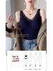 Women's Fleece-Lined Lace Camisole, Slim Fit Vest with Chest Pads.