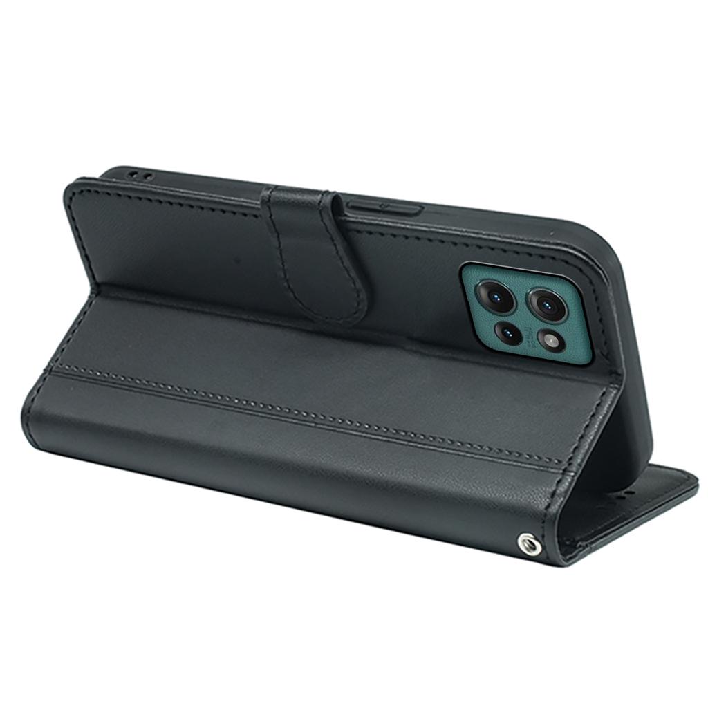 Pro Motorola Edge 50 5G Peněženkové pouzdro Magnetické zapínání Kožený kryt na telefon s řemínkem