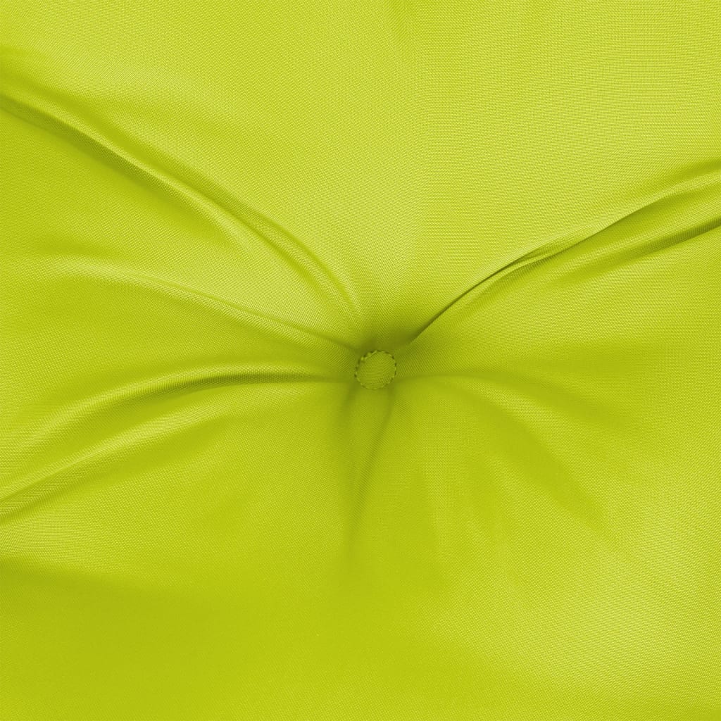 Pallet Cushion Neon Green 60 x 60 x 12 cm Fabric