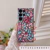 Applicable to Samsung S25ultra Apple iphone17 floral retro floral mobile phone case A56 painted protective case
