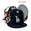 AA Fitteds Caps Jon Stan Angel Flying Baseball Cap 3D Embroidery Fit Cap Size Cap
