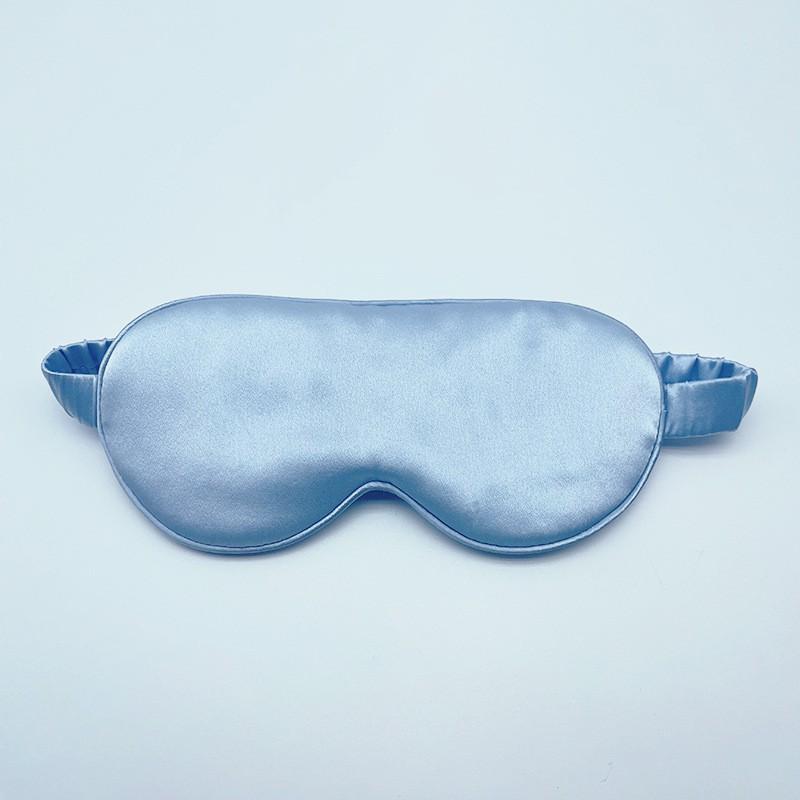 Silk Sleep Eye Mask Dark Room Rest Breathable Light-Blocking Eyeshade In Pure Color Soft Mulberry Comfort Fit
