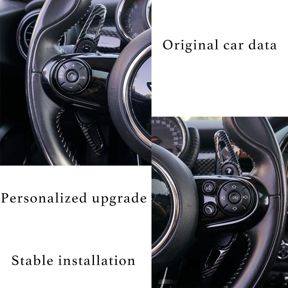 For MINI Cooper S JCW F54 F55 F56 F57 F60 Countryman Clubman Steering Wheel Shift Paddle Extension Cover Accessories