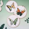 Embroidery Diy Material Pack Kit Bright Butterfly Handmade Embroidery Material Pack